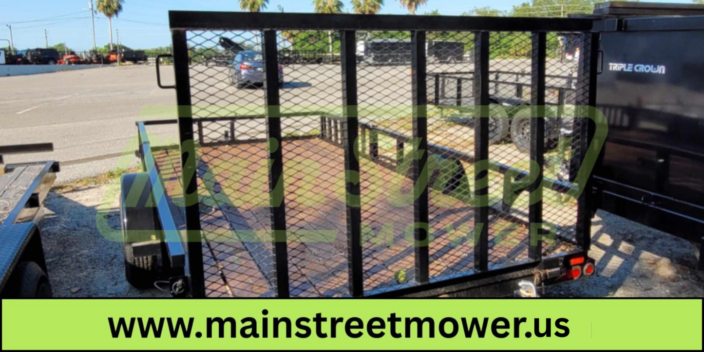 6.5X14 Big Tex Single Axle Black Utility Trailer (35SA-14BKRSX)