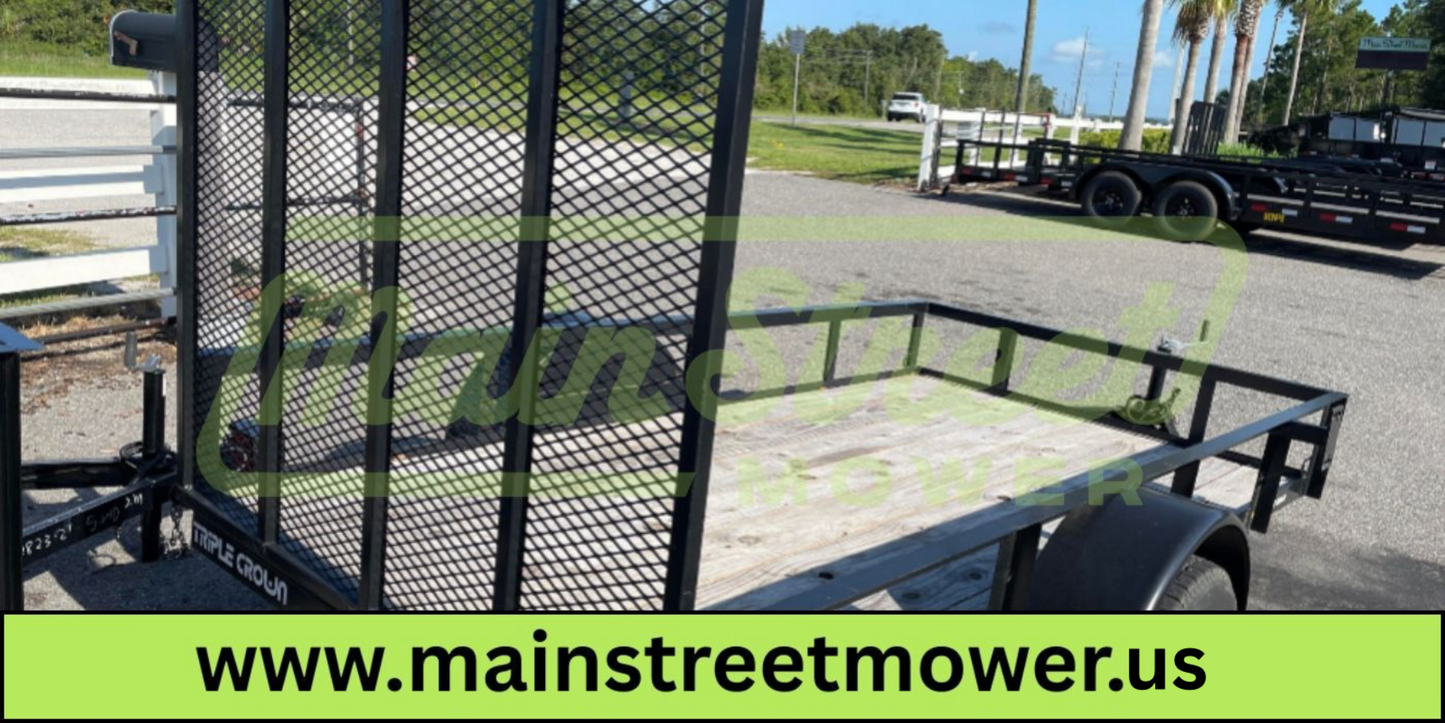 Triple Crown 5X10 Single Axle Utility Trailer | Black | U5X10G