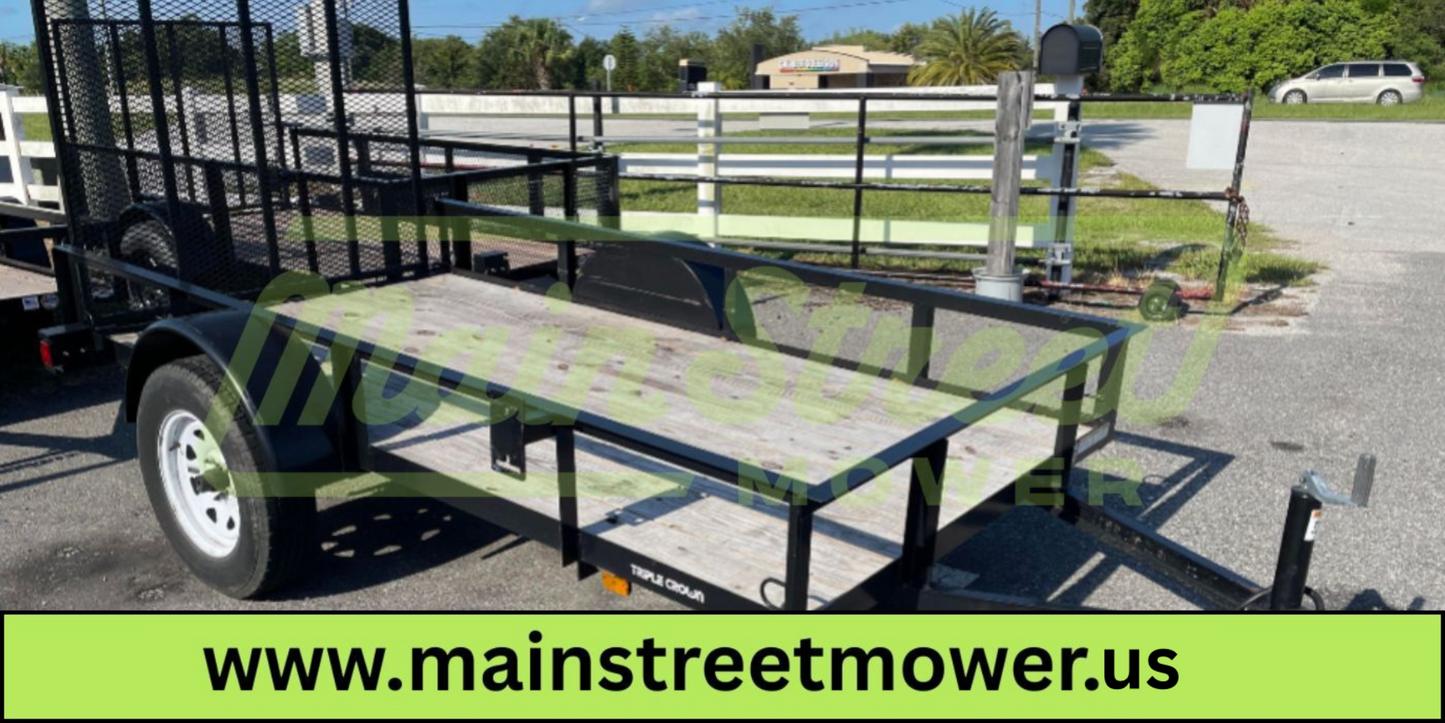Triple Crown 5X10 Single Axle Utility Trailer | Black | U5X10G