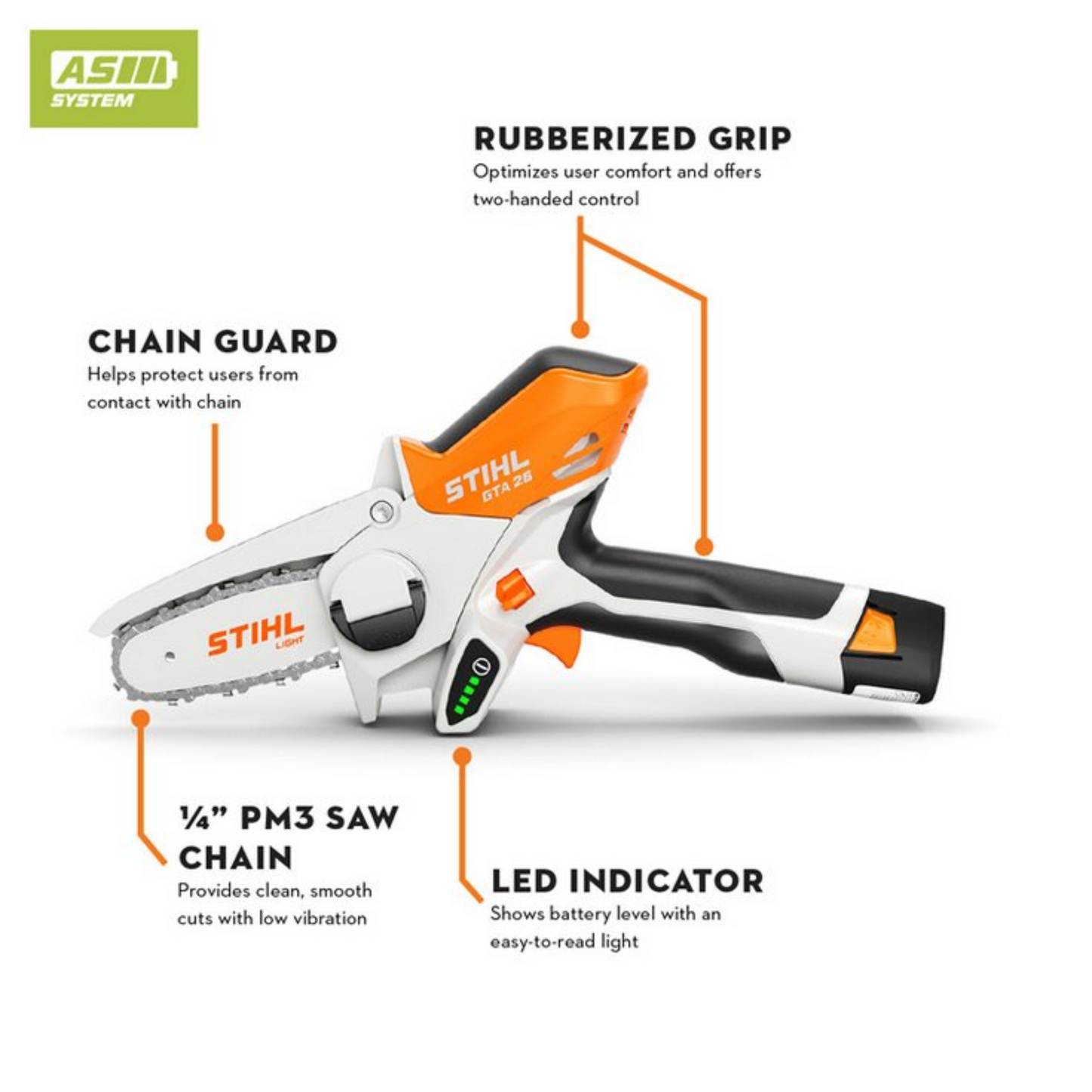 STIHL GTA 26 Battery Powered Garden Pruner with Battery & Charger
