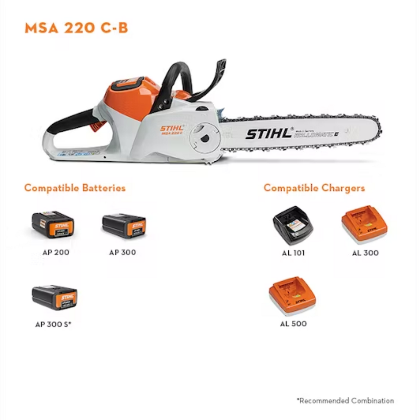 STIHL MSA 220 C-B Battery Powered Chainsaw with Battery & Charger | PROMO