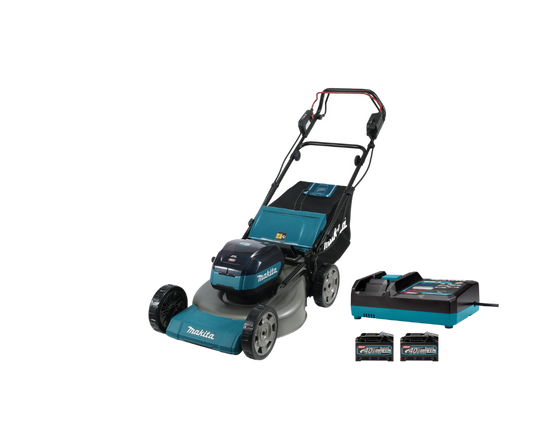 Makita LM002GZ – XGT 40 V Max Grasmaaier 53cm- inclusief snellader en 4 Ah accu’s (2 stuks)