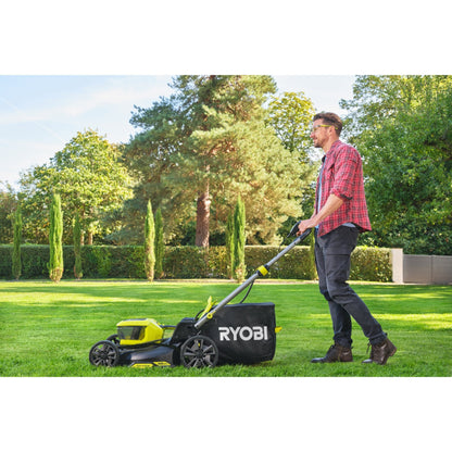 ONE+ 18V Brushless Accu 46cm Grasmaaier (incl. 2x5.0Ah accu)