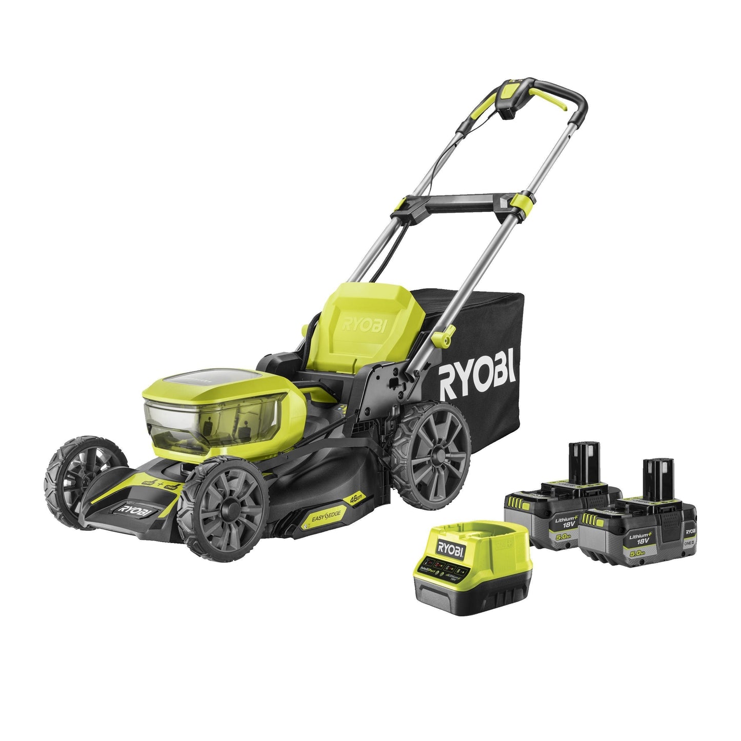 ONE+ 18V Brushless Accu 46cm Grasmaaier (incl. 2x5.0Ah accu)