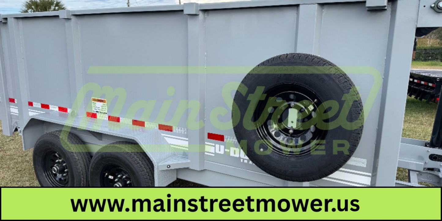 U-DUMP Low Profile Dump Trailer | 83"X14'X48" | Telescopic | 831414T-48-LP