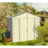 DuraMax 10.5ft x 2.75ft SidePro Vinyl Shed with Foundation Kit